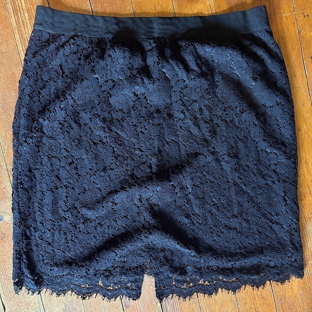 George Lace Overlay Skirt